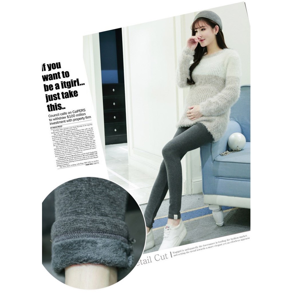 Quần Bầu Legging Lót Lông