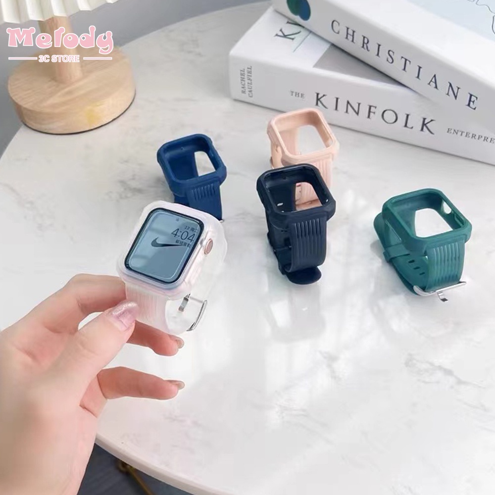 Dây Đeo Trong Suốt Cho Đồng Hồ Thông Minh iwatch 45 / 44 / 42 / 41 / 40 / 38mm series 7 / 6 / 5 / 4 / 3 / SE