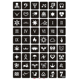 KHUÔN VẼ HENNA DÙNG NHIỀU LẦN( INBOX CHỌN KHUÔN) (không kèm mực)