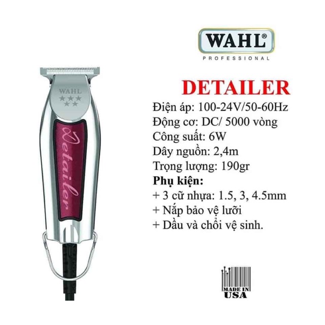 TÔNG ĐƠ WAHL DETAILER CHẤN VIỀN