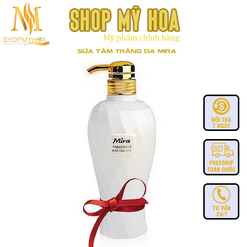Sữa tắm trắng da -Mira Whitening Body Cleanser làm sạch sâu giúp da mềm mịn và trắng sáng mỗi ngày