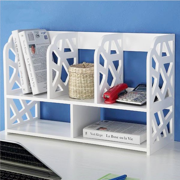 Giá kệ để bàn bằng gỗ nhựa PVC xinh xắn và tiện nghi