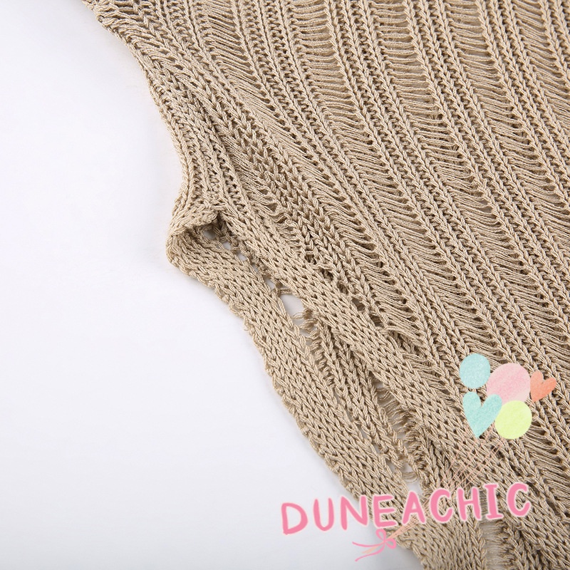 Áo sweater Cổ Thuyền Xẻ Tà Bất Đối Xứng Quyến Rũ Cho Nữ DUNEA818