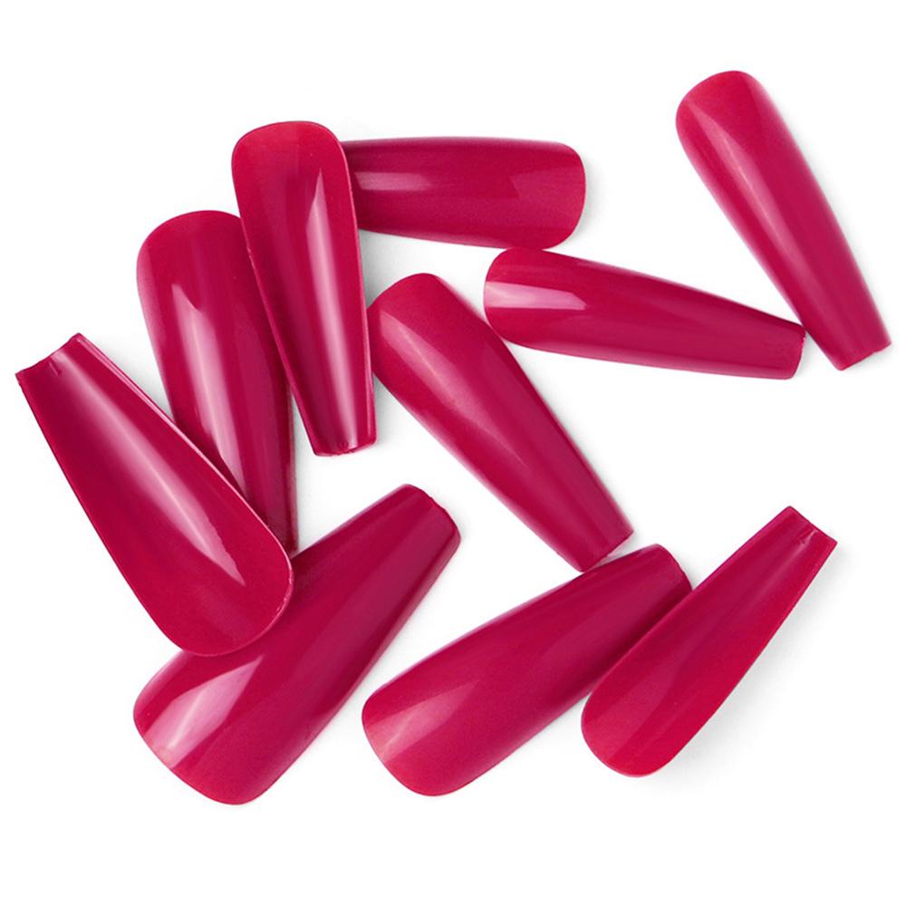 Bộ 100 Móng Tay Giả Màu Sắc Nhã Nhặn Dùng Trang Trí