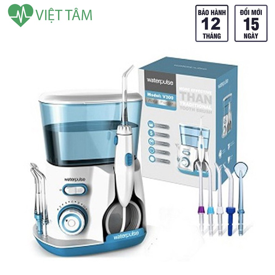 Máy tăm nước, Tăm nước cắm điện gia đình Waterpulse V300 10 mức áp lực