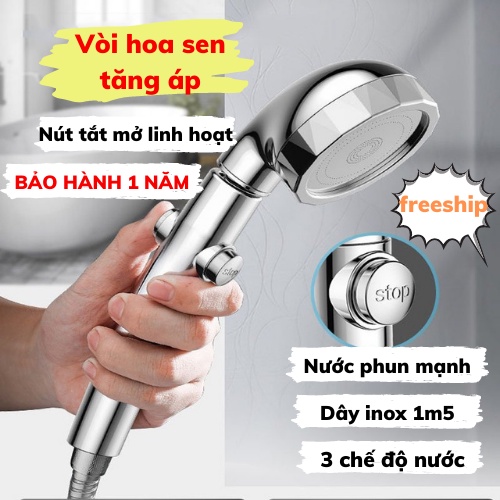 Vòi Sen Nóng Lạnh Vòi Sen Tăng Áp Điều Chỉnh Lực Nước Chất Liệu Cao Cấp Sun.z