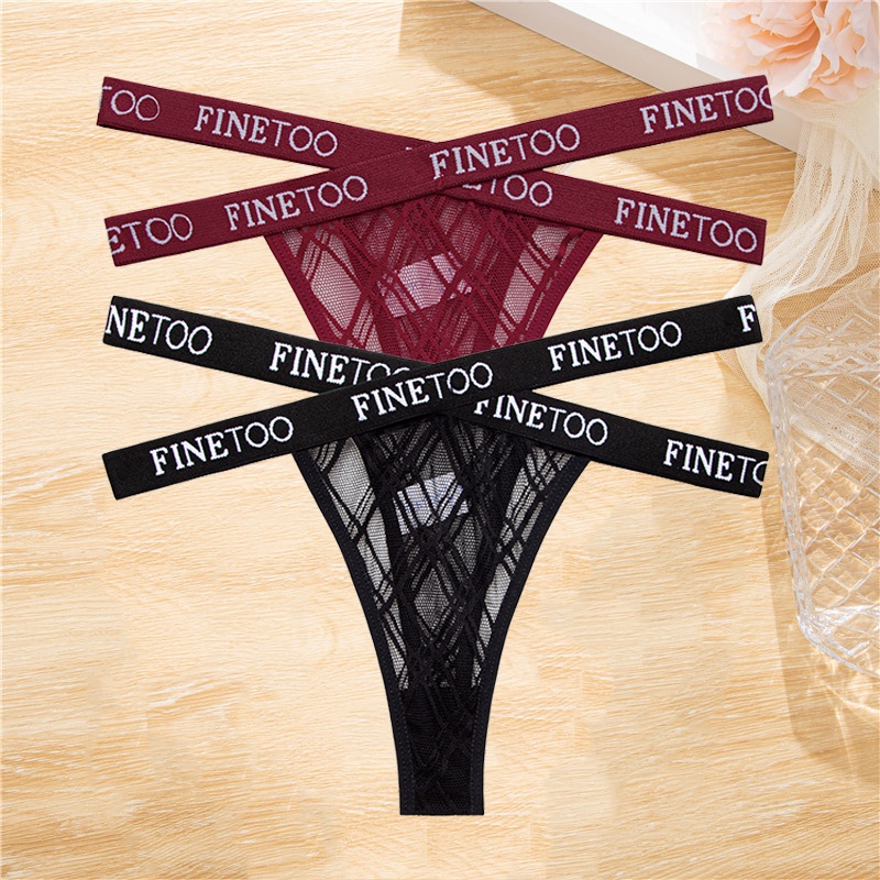 Cute Byte Bộ 2 Quần Lót Ren Lọt Khe Lưng Thấp Size S-XL Thời Trang Quyến Rũ Cho Nữ 2022