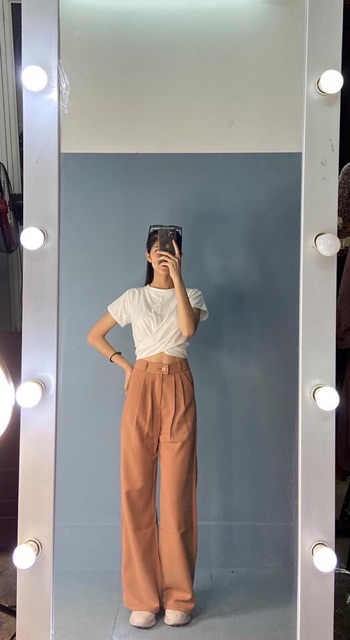 ÁO CROPTOP CHÉO BỤNG TRƠN