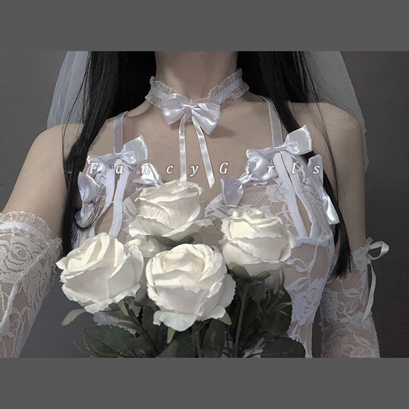 [CÓ SẴN] Set bra underwear white bride - sexy cute 40 | BigBuy360 - bigbuy360.vn