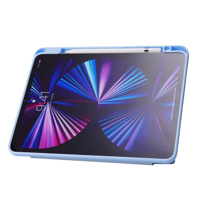 Bao Da Máy Tính Bảng Màu Trong Suốt Dễ Thương Có Ngăn Đựng Bút Cho 2018 2020 2021 iPad Pro 12.9 3rd 4th 5th Generation Giá Đỡ