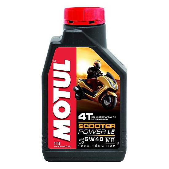 NHỚT MOTUL SCOOTER POWER LE 5W40 0.8-1 LÍT CHO TAY GA