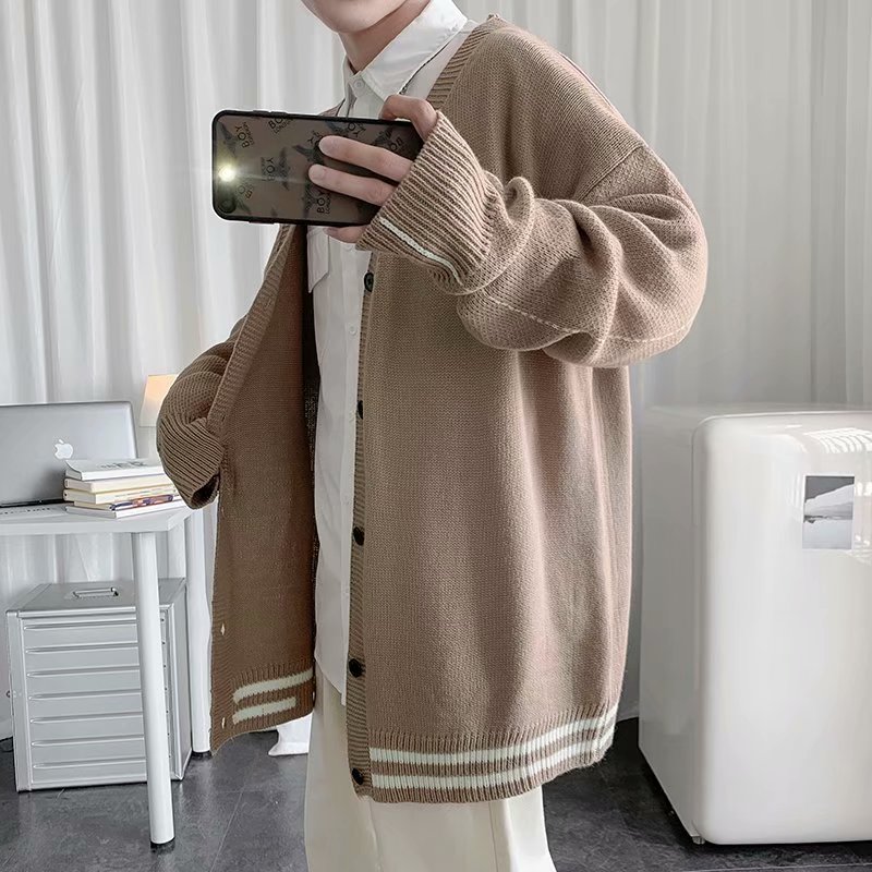 Áo Khoác Cardigan Dệt Kim Dáng Rộng Dành Cho Nam | BigBuy360 - bigbuy360.vn