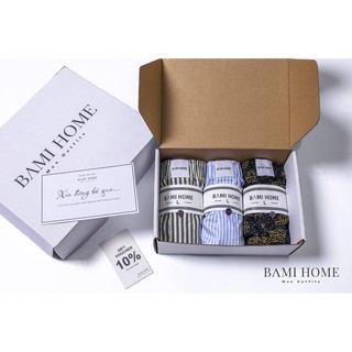 Quần đùi cotton mẫu ngẫu nhiên BAMI HOME quần mặc ngủ mặc nhà có túi mềm mại thoáng mát QNCT2- 003