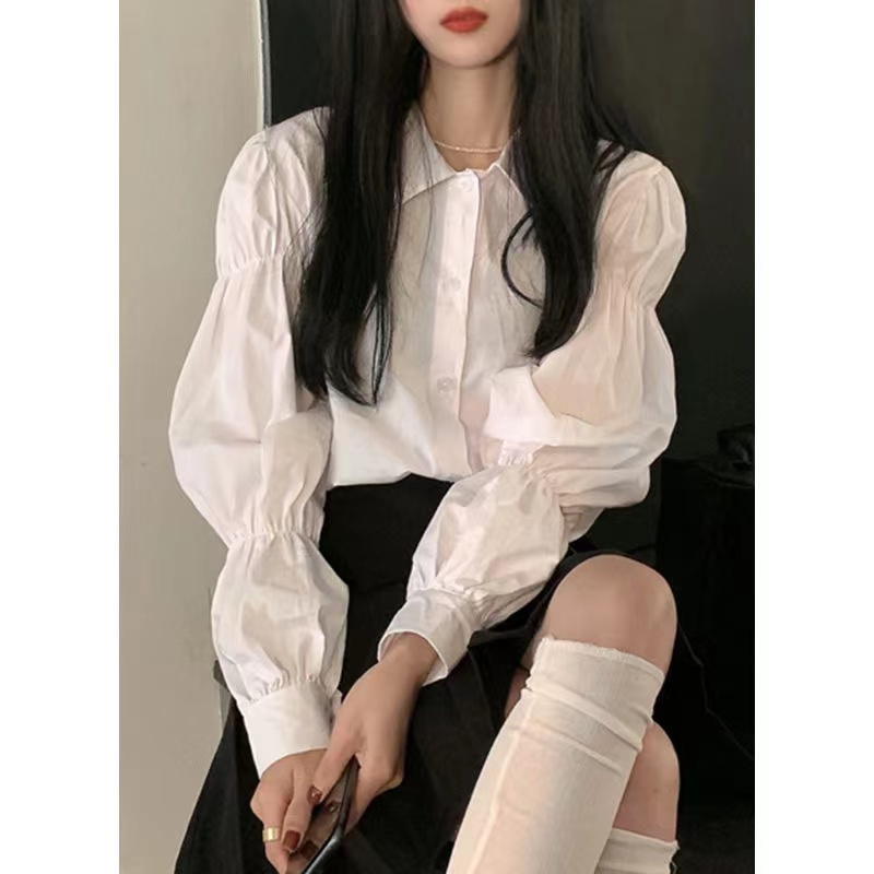 Áo Sơ Mi Nữ Tay Dài Phong Cách Hàn Quốc