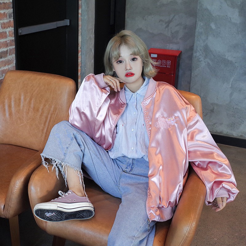 áo khoác bomber thêu hình báo | BigBuy360 - bigbuy360.vn