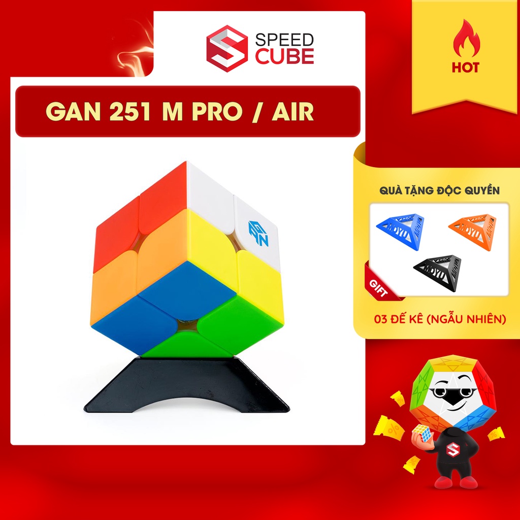 [Mã LIFETOYS1 giảm 30K đơn 99K] Rubik Gan 251 M Pro / Air / Leap Có Nam Châm Cao Cấp Chính Hãng Rubic 2x2 Chính Hãng Gan