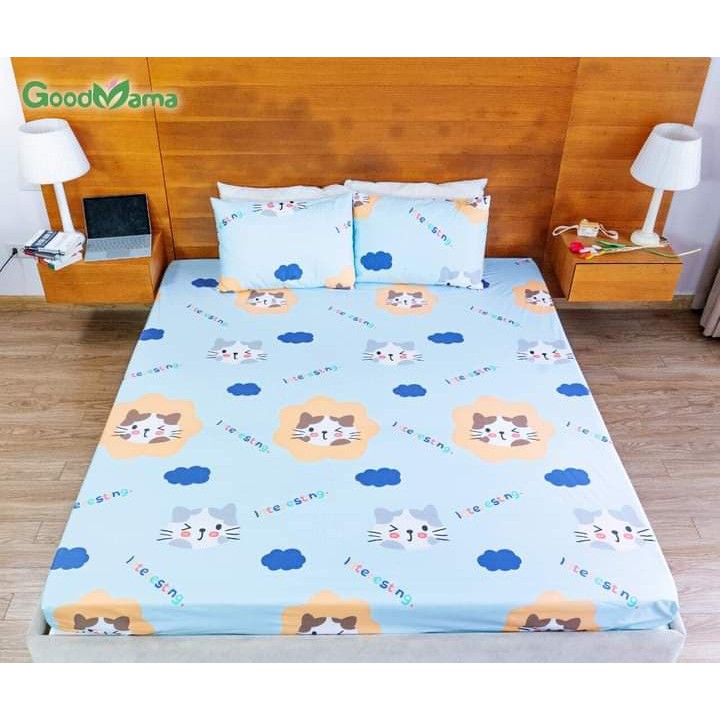 Ga chống thấm goodmama chính hãng mặt trên vải 100% cotton bảo hành 6 tháng ( KO VỎ GỐI )