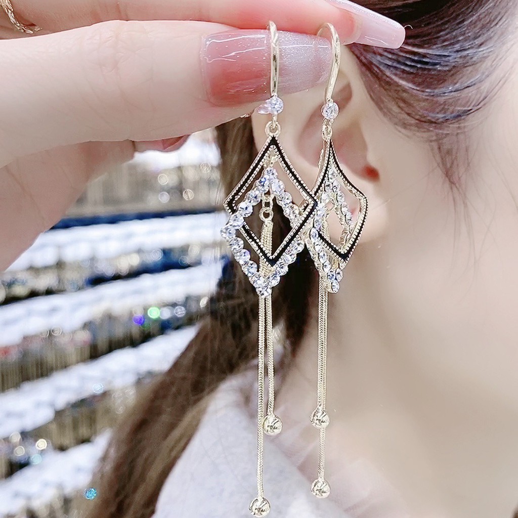 Khuyên tai dáng dài phong cách thời trang Hàn Quốc nữ tính - B20