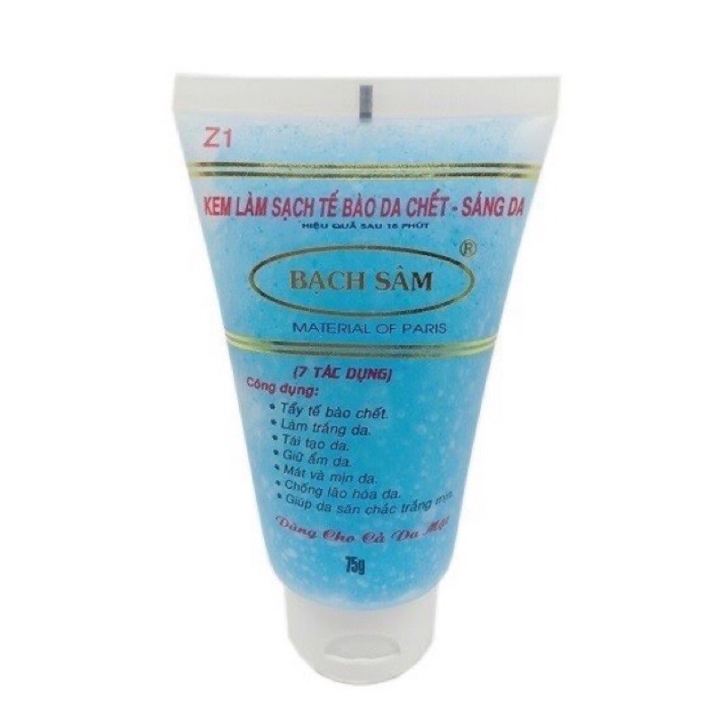 Kem Làm Sạch Tế Bào Chết , sáng da cho mặt và toàn thân Bạch Sâm Z1 75ml
