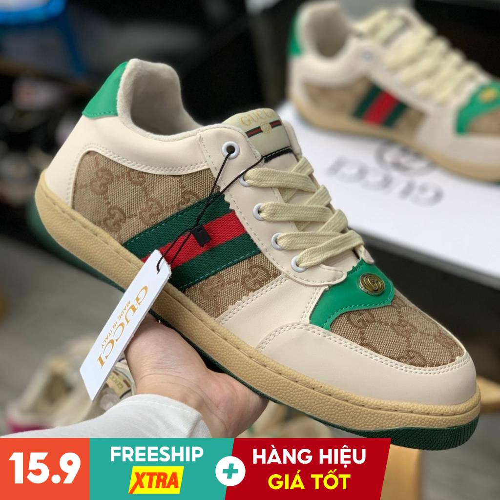Giày Nam Nữ Gucci Sơn Tùng Giày Thể Thao Gucci Sơn Tùng 3 Vạch Hàng Cao Cấp