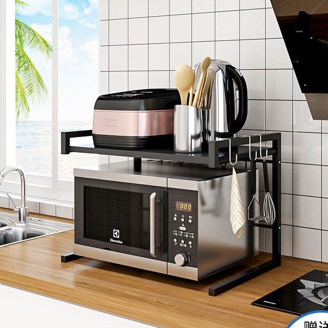 Kệ lò vi sóng Kệ để đồ nhà bếp thép chịu lực cao 3 lớp sơn tĩnh điện chống gỉ M09