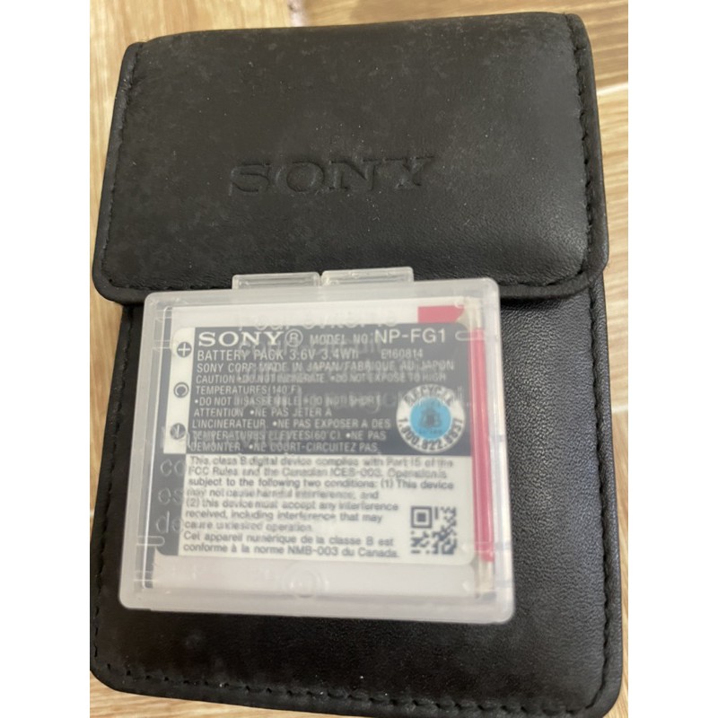 pin + bao da máy chụp hình Sony