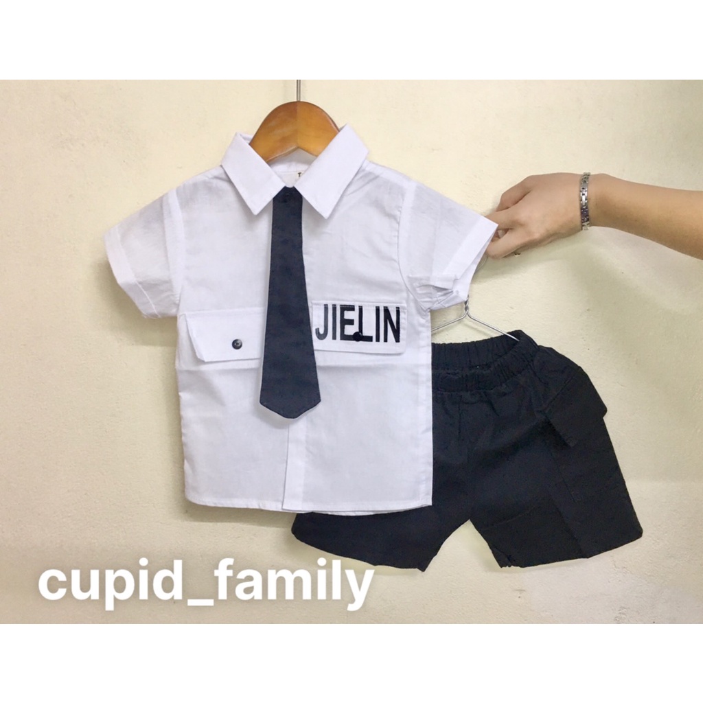 Bộ JIELIN kèm cavat cực chất cho bé trai - JIELIN