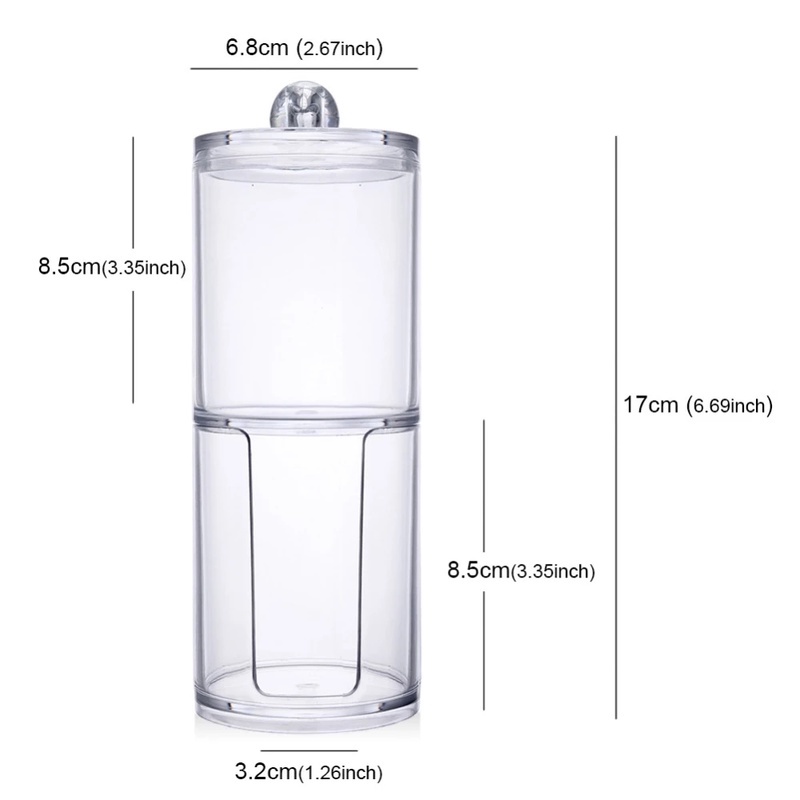 Hộp Tròn Đa Năng Đựng Tăm Bông/Bông Tẩy Trang/Trang Điểm/Hộp Đựng Kẹo/Hộp Kẹo