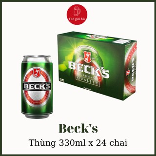Bia Becks xanh 330ml x 24 lon | Bia Đức bán chạy nhất thế giới | Chính hãng