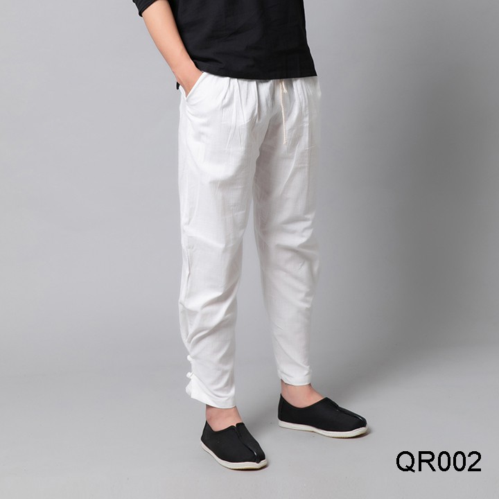 Quần ống túm nam Thời Trang Vải Đũi (Linen) Cao Cấp R.Menswear