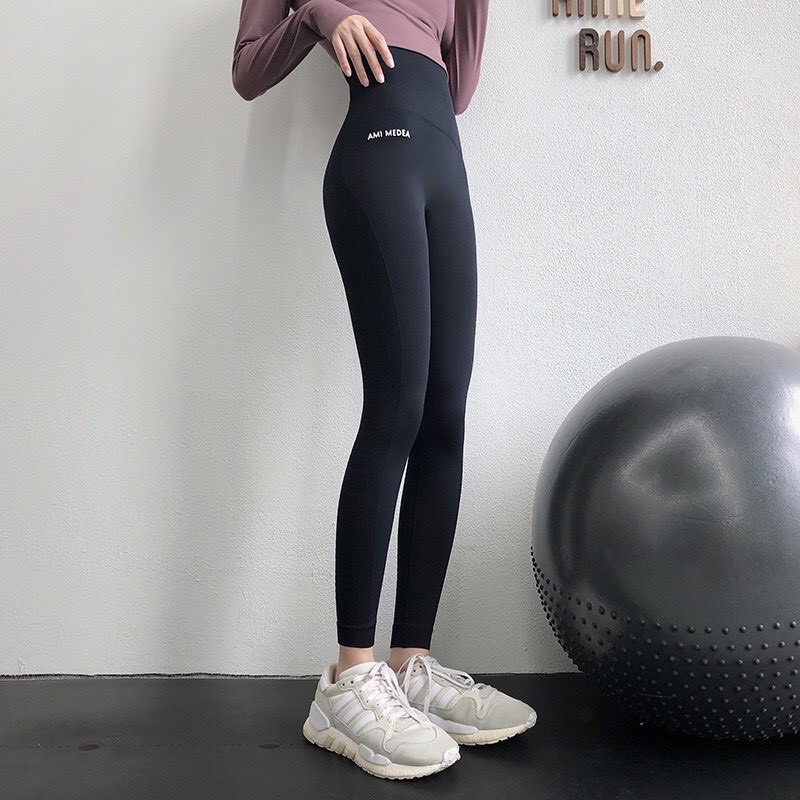 Quần Tập Dài Gym Nữ Cạp Lưng Cao Mã k015 - Quần Legging Cap Co Giãn 4 Chiều, Thoáng Mát, Dùng Quần Tập Yoga, Gym, Aerobi