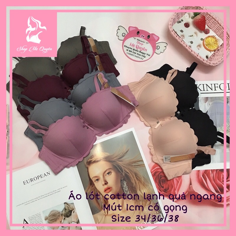 Áo lót nữ quả ngang cách điệu, hàng có gọng chất liệu trơn mát không lộ viền, nâng ngực căng tròn