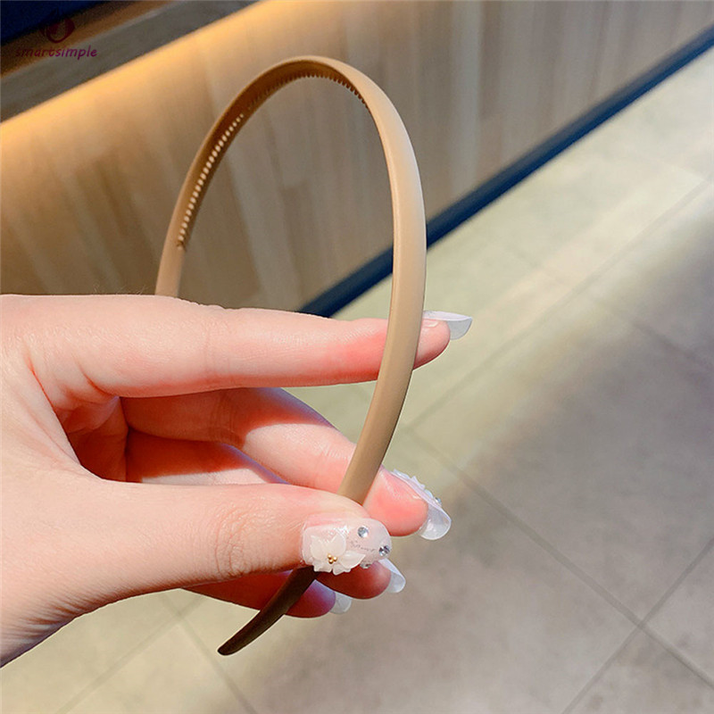 Băng đô cài tóc màu trơn thời trang cho nữ