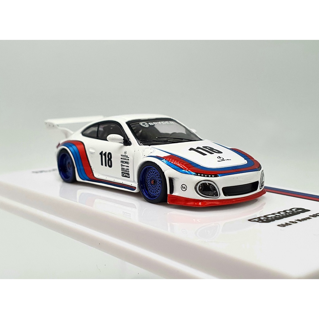 Xe Mô Hình Porsche Old & New 997 White 1:64 Tarmac Works