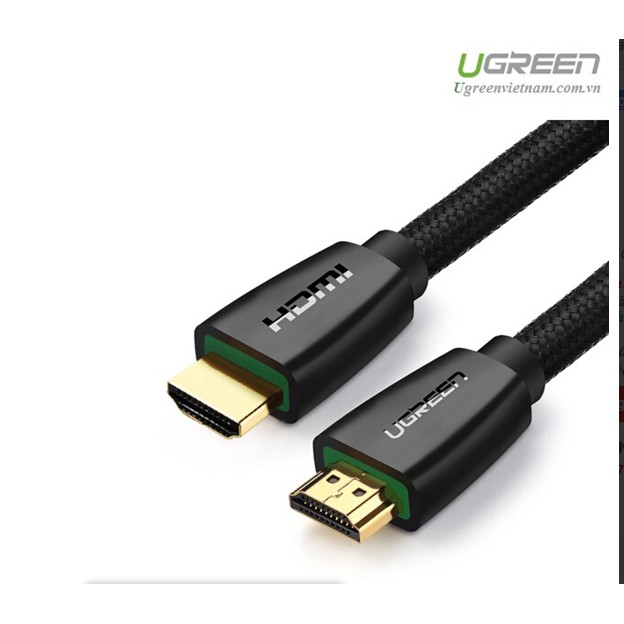 Dây HDMI 2.0 hỗ trợ full HD 4Kx2K Ugreen HD118 cao cấp Hỗ Trợ 32 kênh Âm Thanh