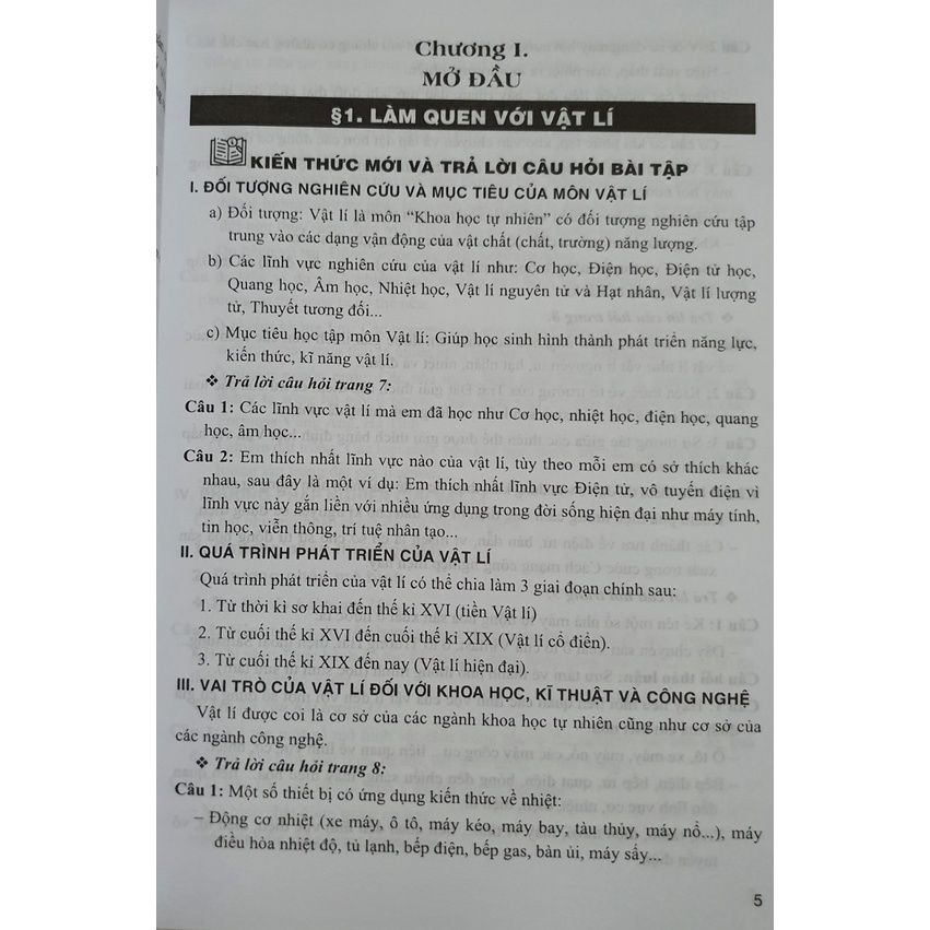 Sách - Hướng Dẫn Trả Lời Câu Hỏi Và Bài Tập Vật Lí 10 - Theo chương trình GDPT mới