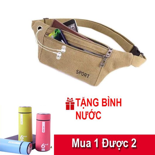 Túi Unisex đeo chéo , đeo hông thời trang YP - 11 Tặng kèm bình nước 6 UOP | WebRaoVat - webraovat.net.vn