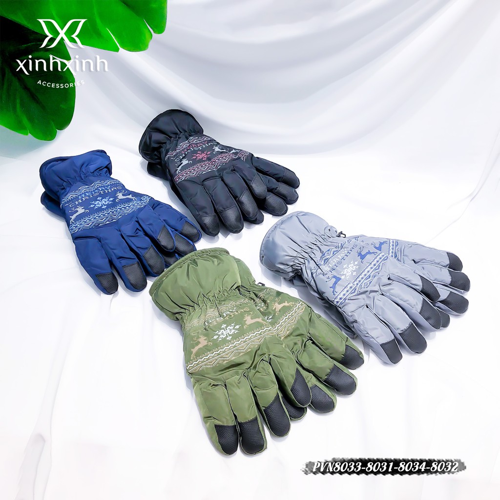 Găng tay , bao tay nam phao họa tiết giáng sinh - Xinh Xinh Accessories