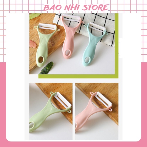 Dụng cụ nạo gọt trái cây, rau củ quả lưỡi sứ 88114 BẢO NHI SHOP