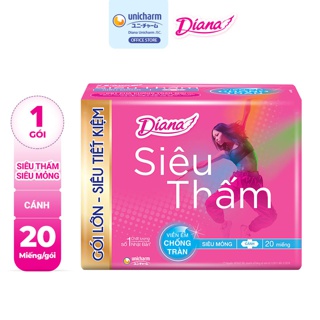 Băng Vệ Sinh Diana Siêu Mỏng Cánh 20 Miếng
