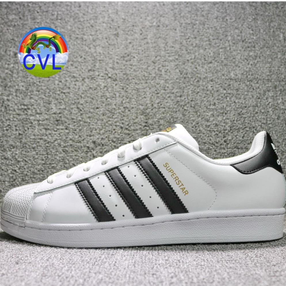 NEW- [Chính Hãng] Giày Adidas superstar kẻ vạch đen tem vàng đế mềm phối da C77124 . 2020 Xịn Nhẩt 2021 $ ᵍ