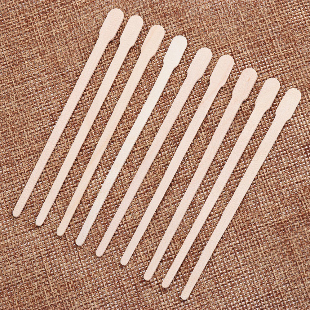 MIHAN1 Special Waxing Stick Disposable Waxing Applicator Wax Spatulas Wooden Beauty bar Face &amp; Eyebrows Hot Body beauty Hair removal Wiping wax tool