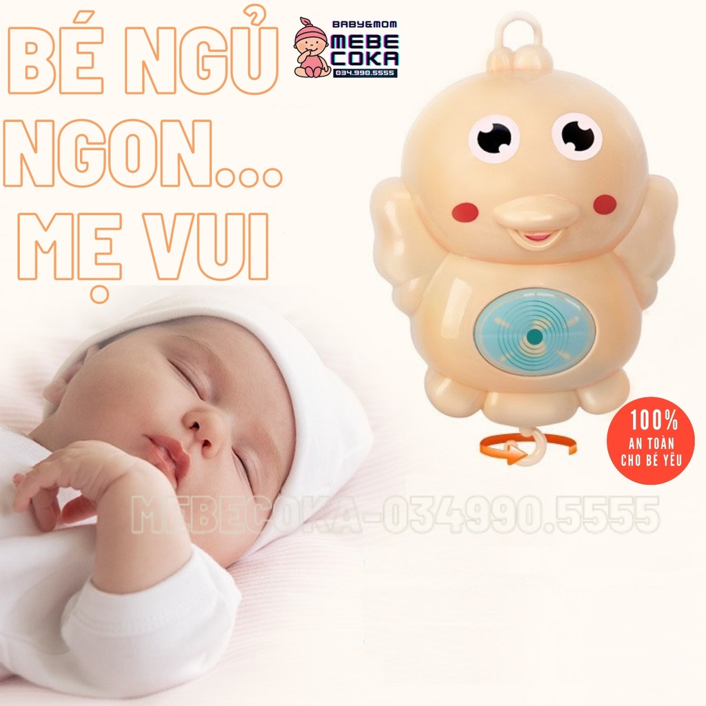 Hộp nhạc treo nôi, kích thích thính giác ,thị giác, Xoay 360 Độ giúp bé vui chơi thư giản ngủ ngon