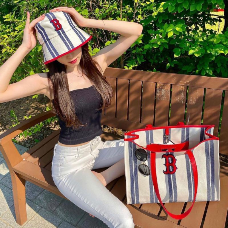 Túi tole MLPi  Boston Stripe chữ B