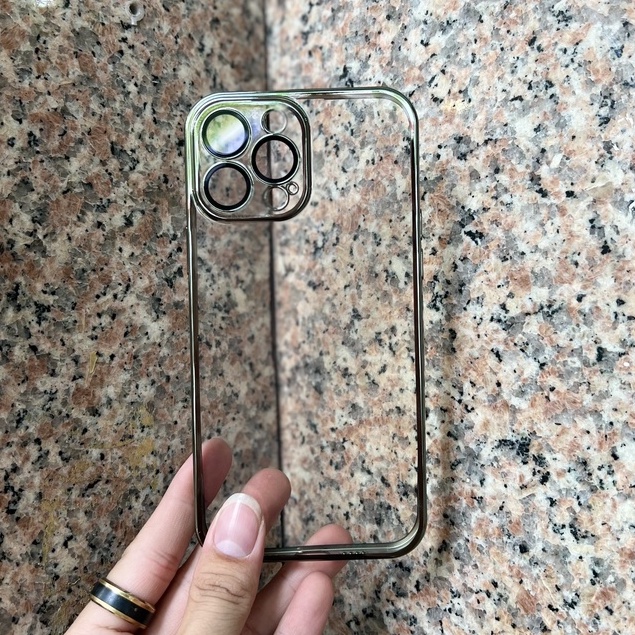 Ốp lưng Totu bảo vệ camera iPhone 14 Pro Max 13 Mini, 13 Pro, 13 Pro Max lưng trong viền màu màu chính habgx