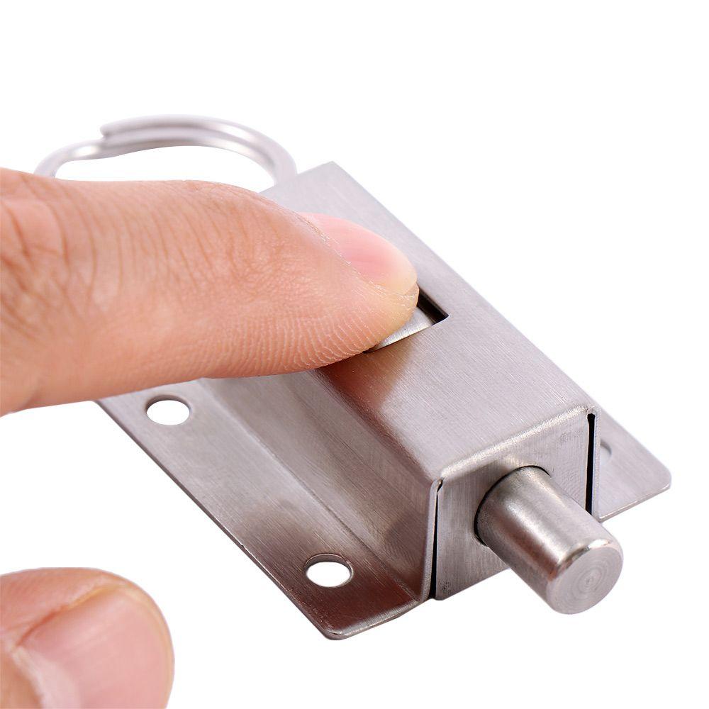 Bu Lông Cửa Dài 3 Inch Bằng Thép Không Gỉ Có Nút Cài Tiện Dụng