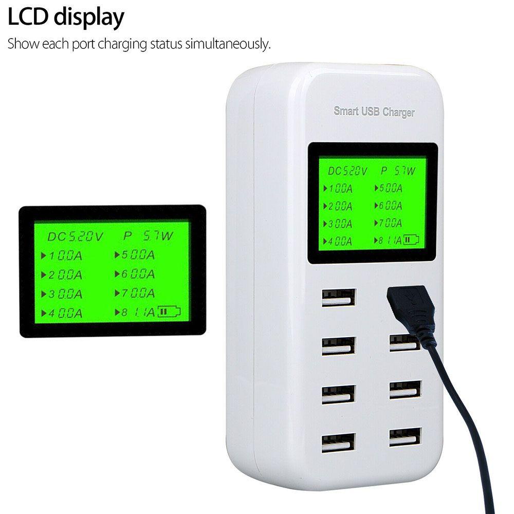 BEBETTERM Ổ Cắm Điện Thông Minh Với Màn Hình LCD Và Cổng Sạc USB AC