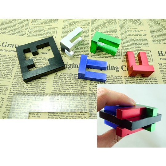 Đồ chơi trí tuệ_Thử thách trí não Quartet Hanayama Puzzle_Hack não_IQ Toy_Giải đố_Thông minh_Phát triển Tư Duy_Rèn luyện