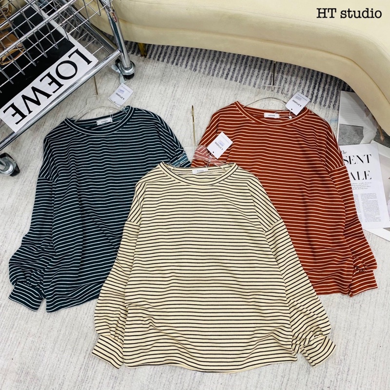 Áo kẻ cotton nhiều màu