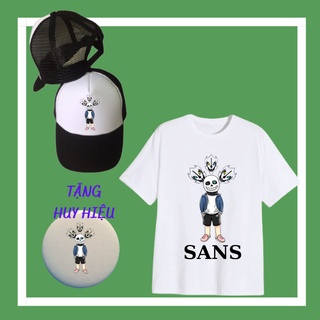 Mũ/nón Sans 3 đầu siêu ngầu, Áo Sans Undertale, Huy Hiệu Sans 3 đầu cho trẻ em